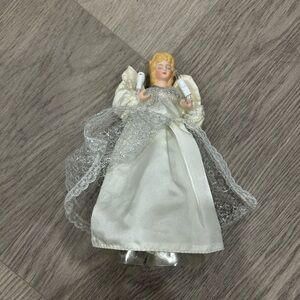 Elegant White Angel Tree Topper